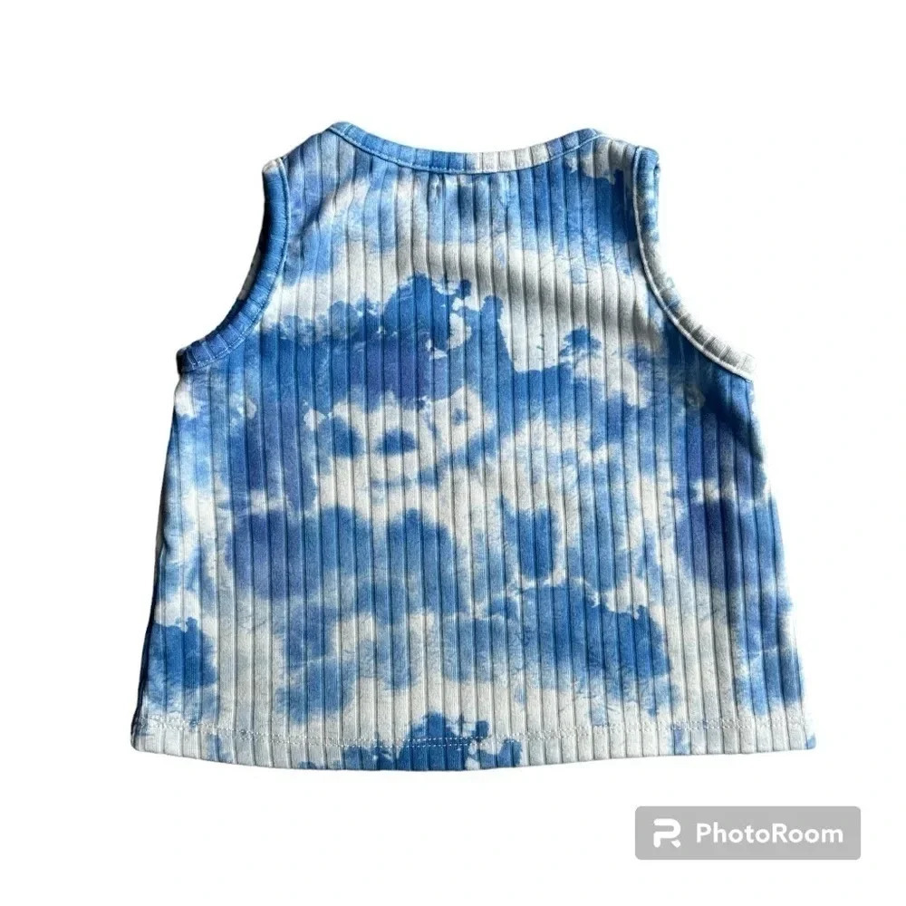 Btween matching set royal blue white tie dye sz4 - Picture 7 of 7